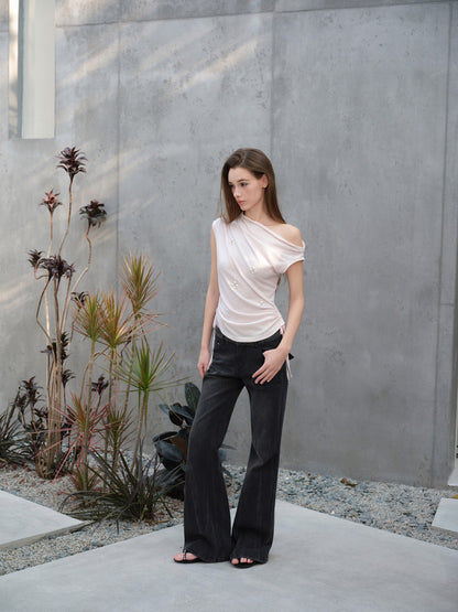 NONCESTNON N303 Pink gemstone T