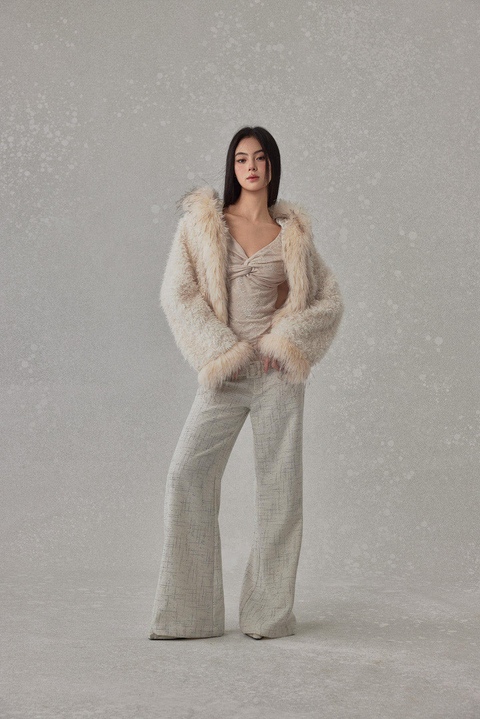 NONCESTNON N254 Lamb wool long coat