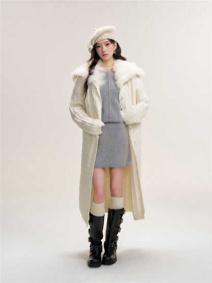 16DEWS 16D25454&amp;16D25455 Soft and sticky short knitted cardigan + shorts set