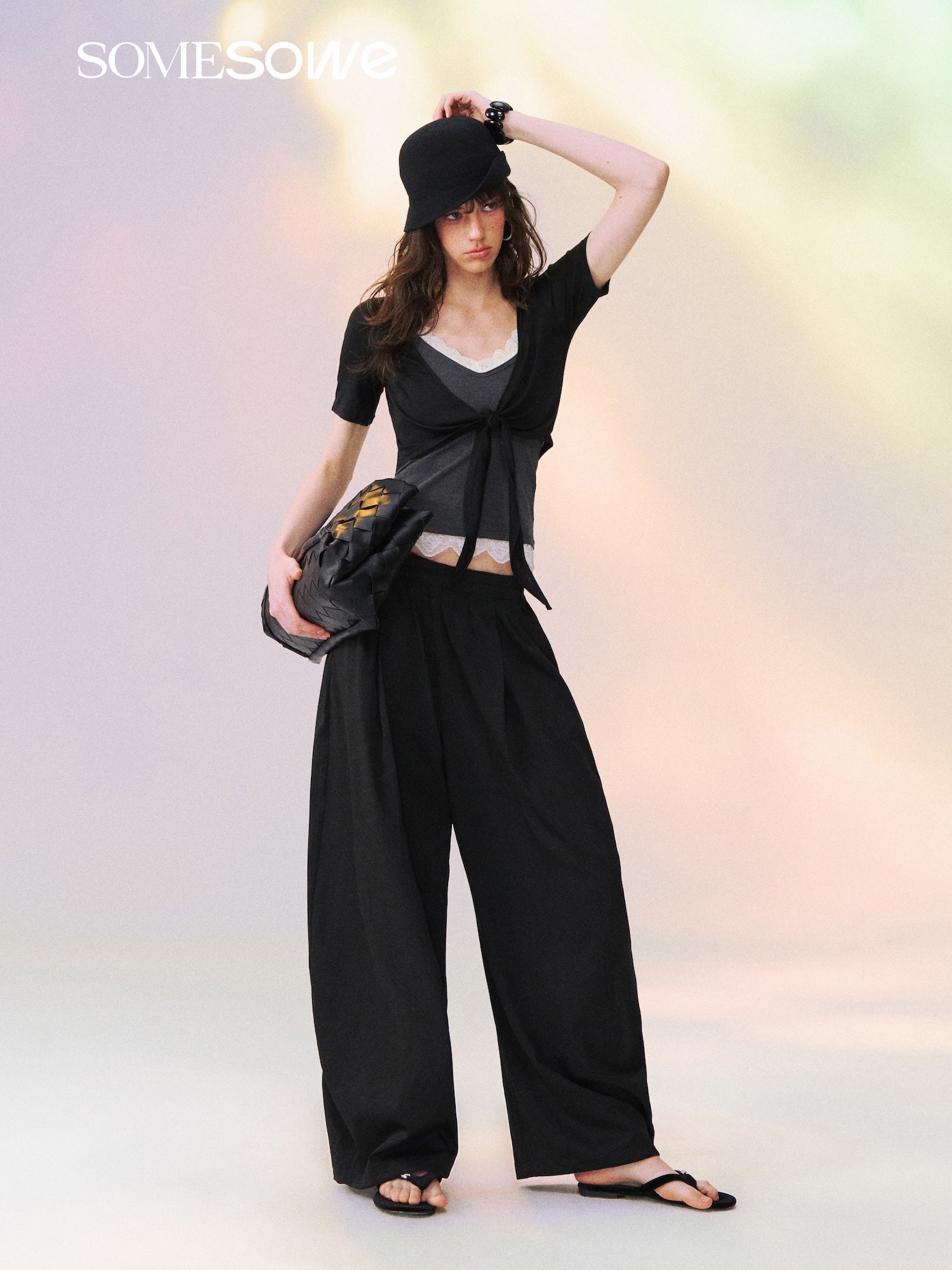 SOMESOWE S2609113 Loose Lantern Pants
