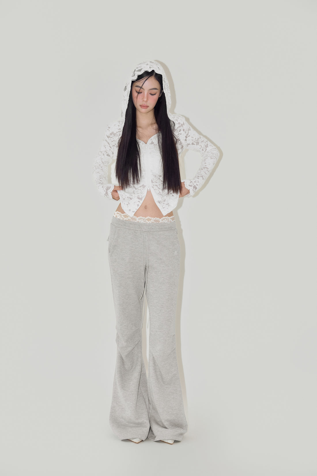 NOMEANSNO Sale White Lace Slim Top
