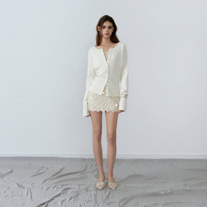 NONCESTNON N226 Fake two-piece pullover cardigan