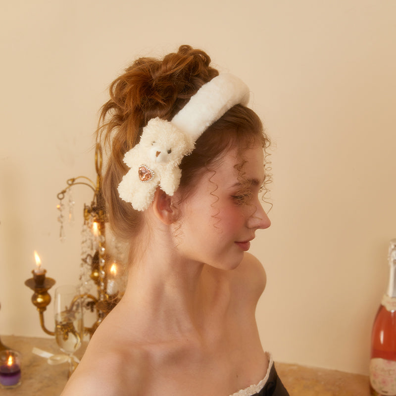My Rosebar Snow Fluff Headband
