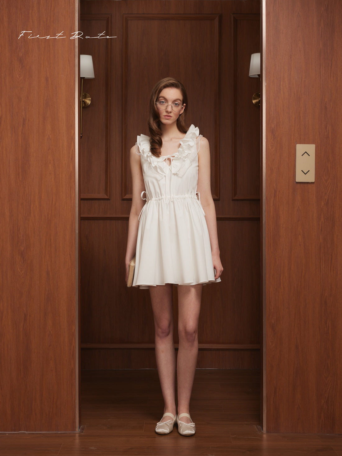 First Date Ruffle edge pleated dress &amp; Top and shorts set