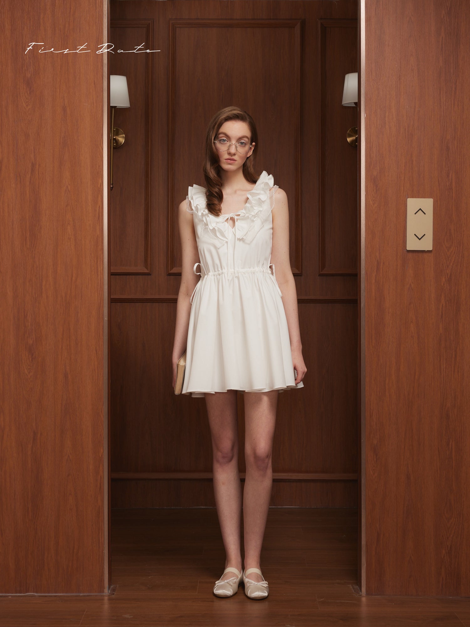 First Date Ruffle edge pleated dress &amp; Top and shorts set