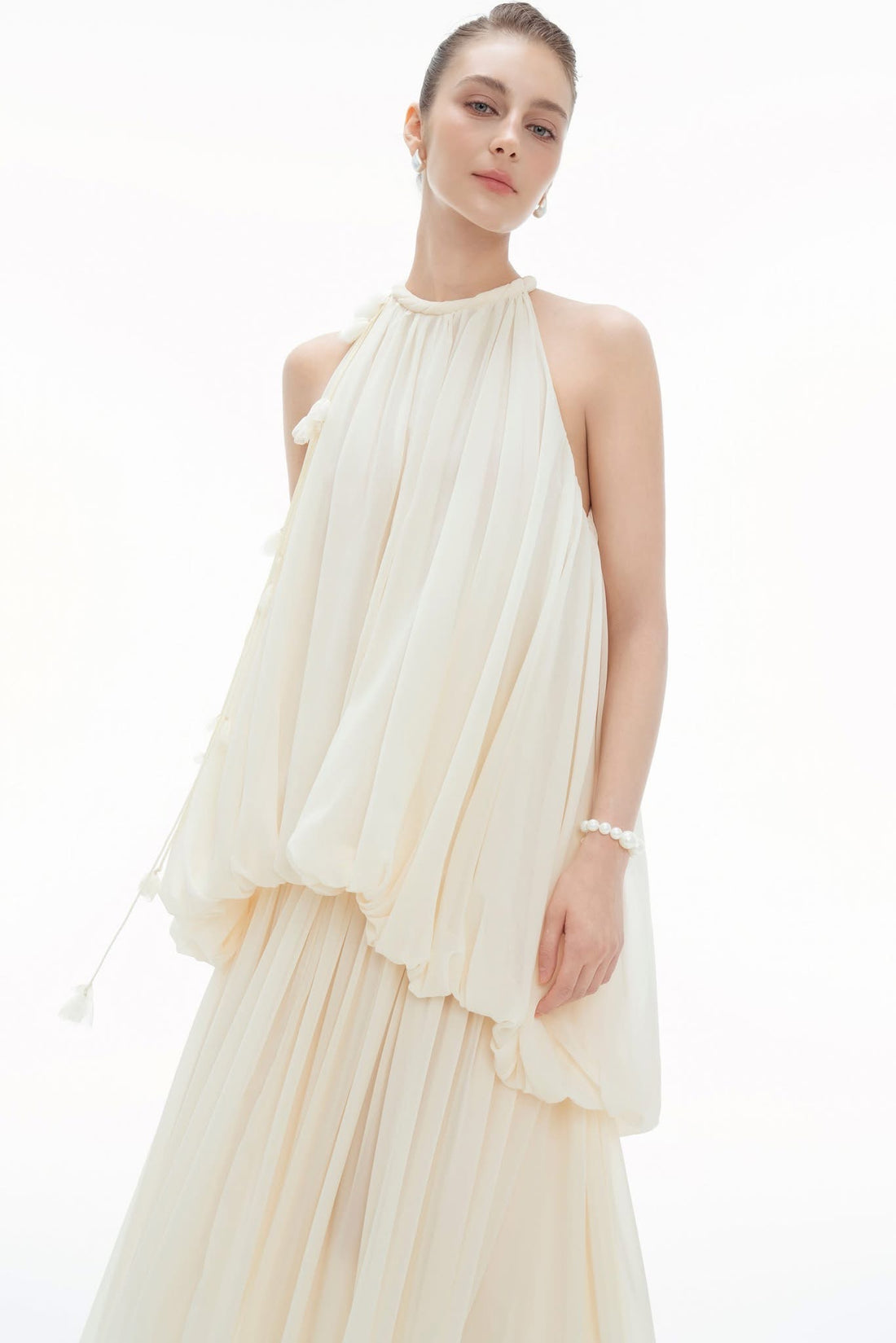 BYDENIO Matila Halter Neck Maxi Dress