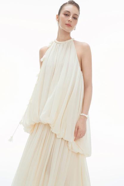BYDENIO Matila Halter Neck Maxi Dress
