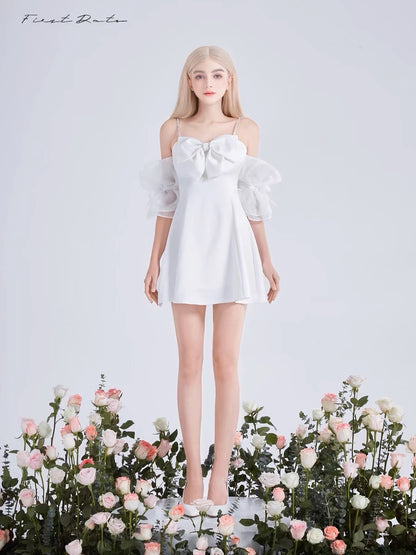 First Date Alina Dress -white