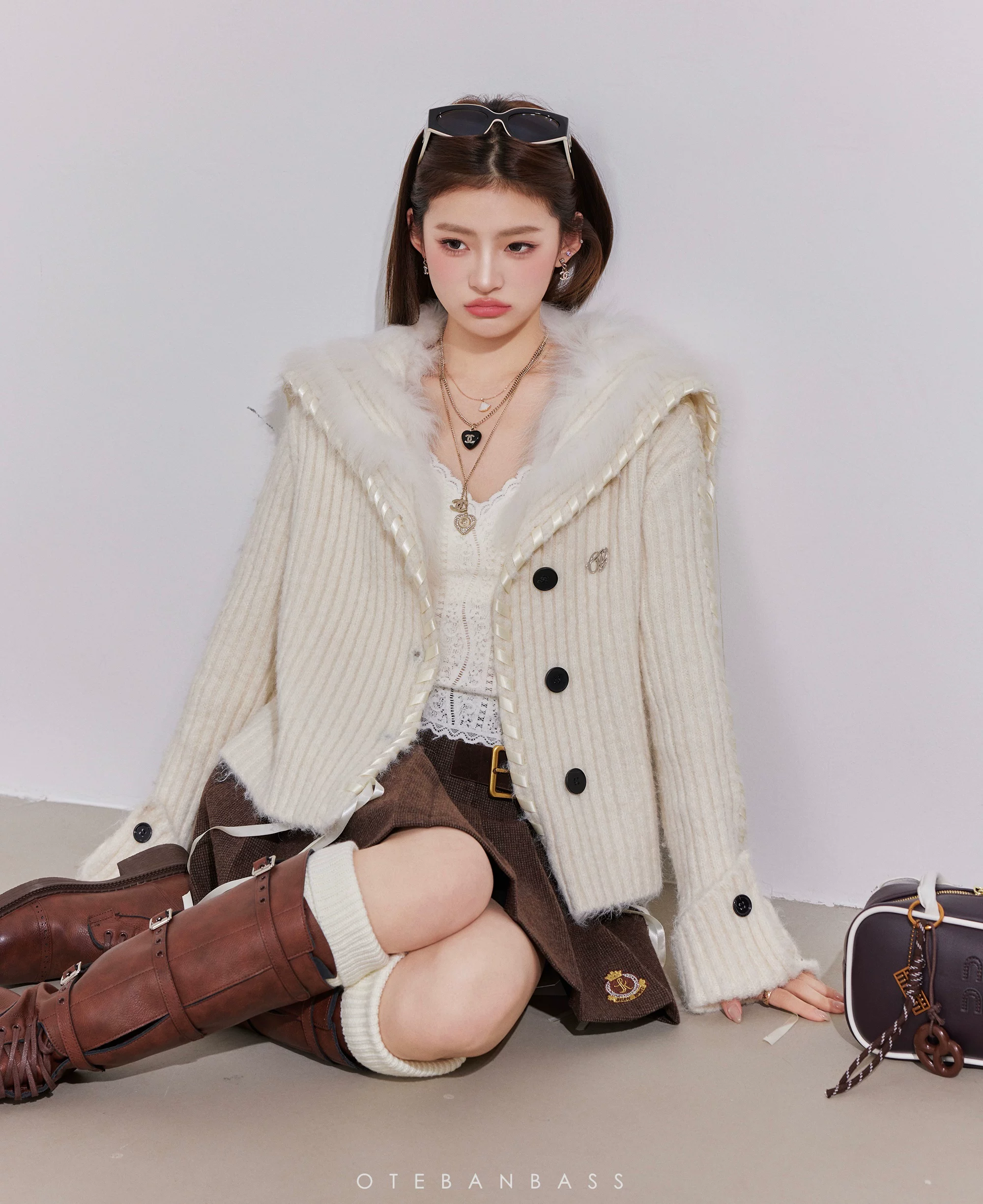 OTEBANBASS Reversible Light Brown Coat (2color)