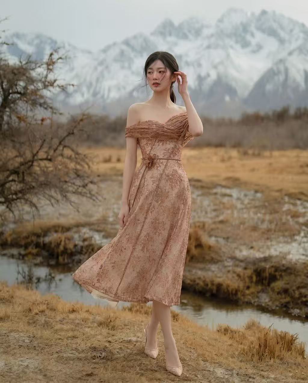 LOVELYN Aurelia Draped Gown