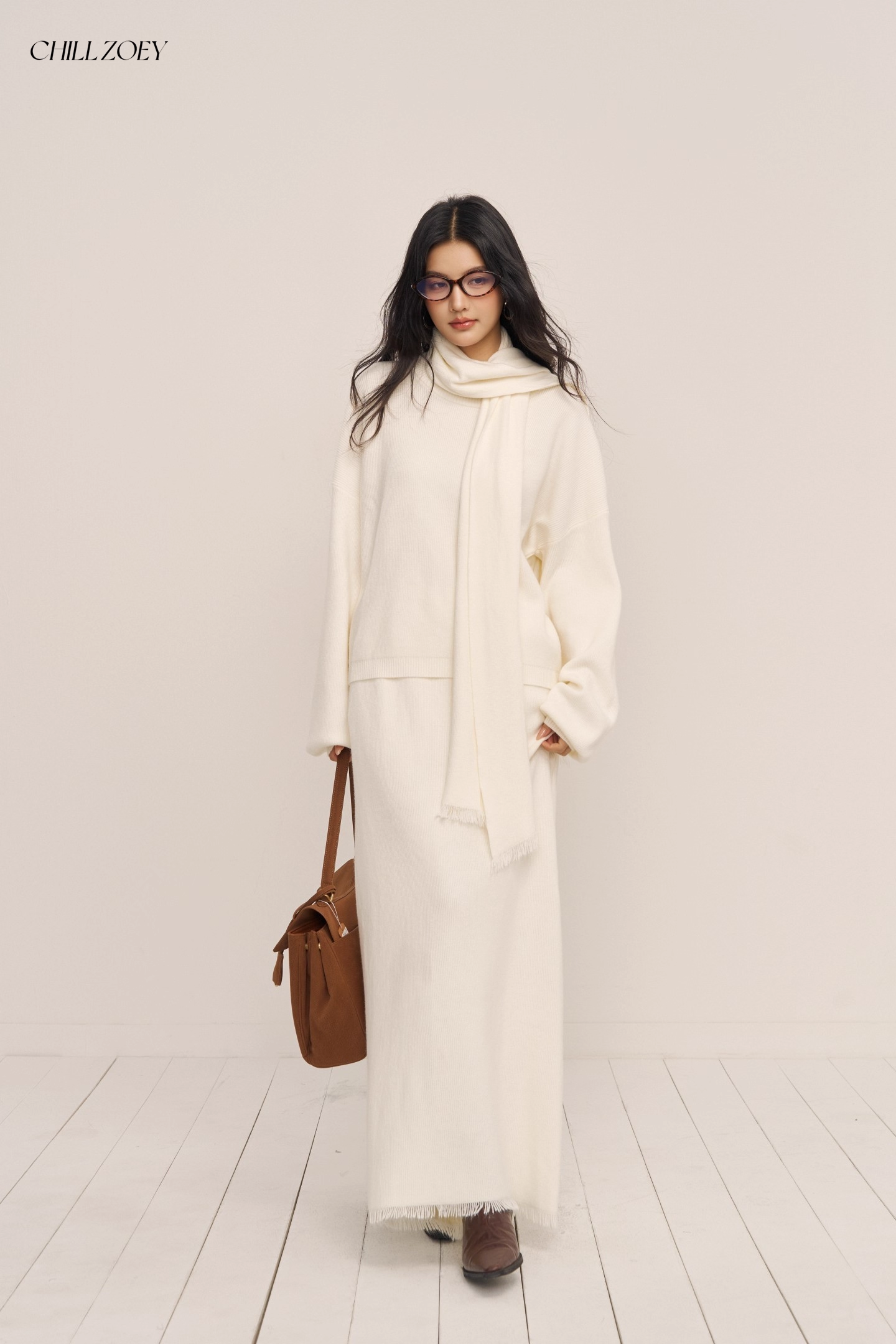 Chill Zoey M690269 Cloud Knit Winter Set(2color)