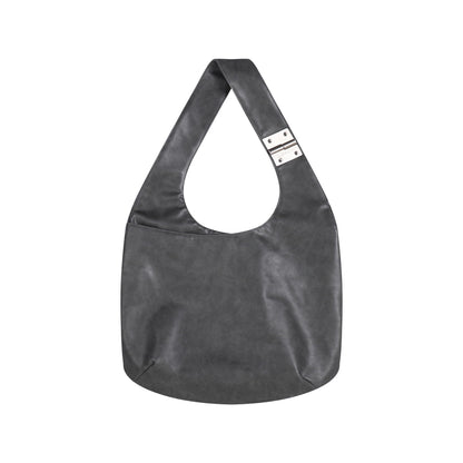 YJ1NGZYZJ LOGO SHOULDER BAG IN GRAY