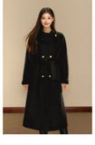 OShea Lapel Maxi Coat-black