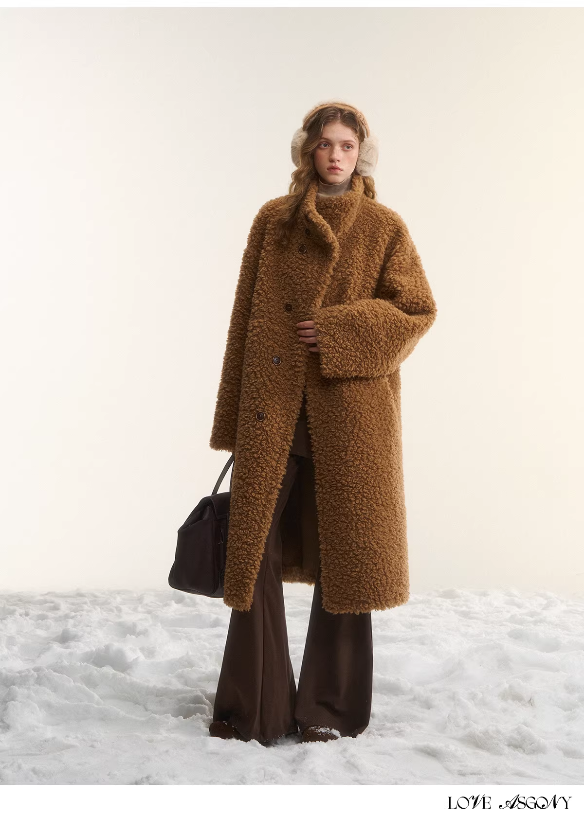 AsGony ASG25560 double-sided long sherpa coat(2color)