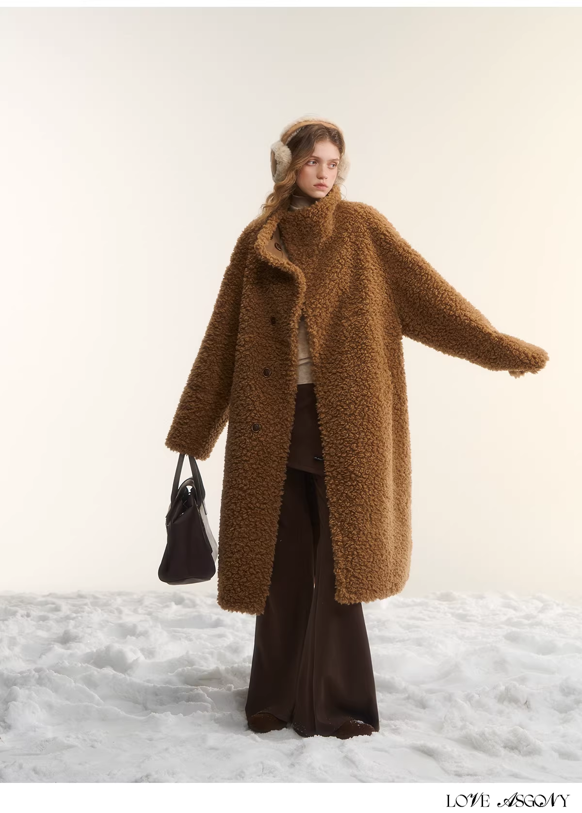 AsGony ASG25560 double-sided long sherpa coat(2color)