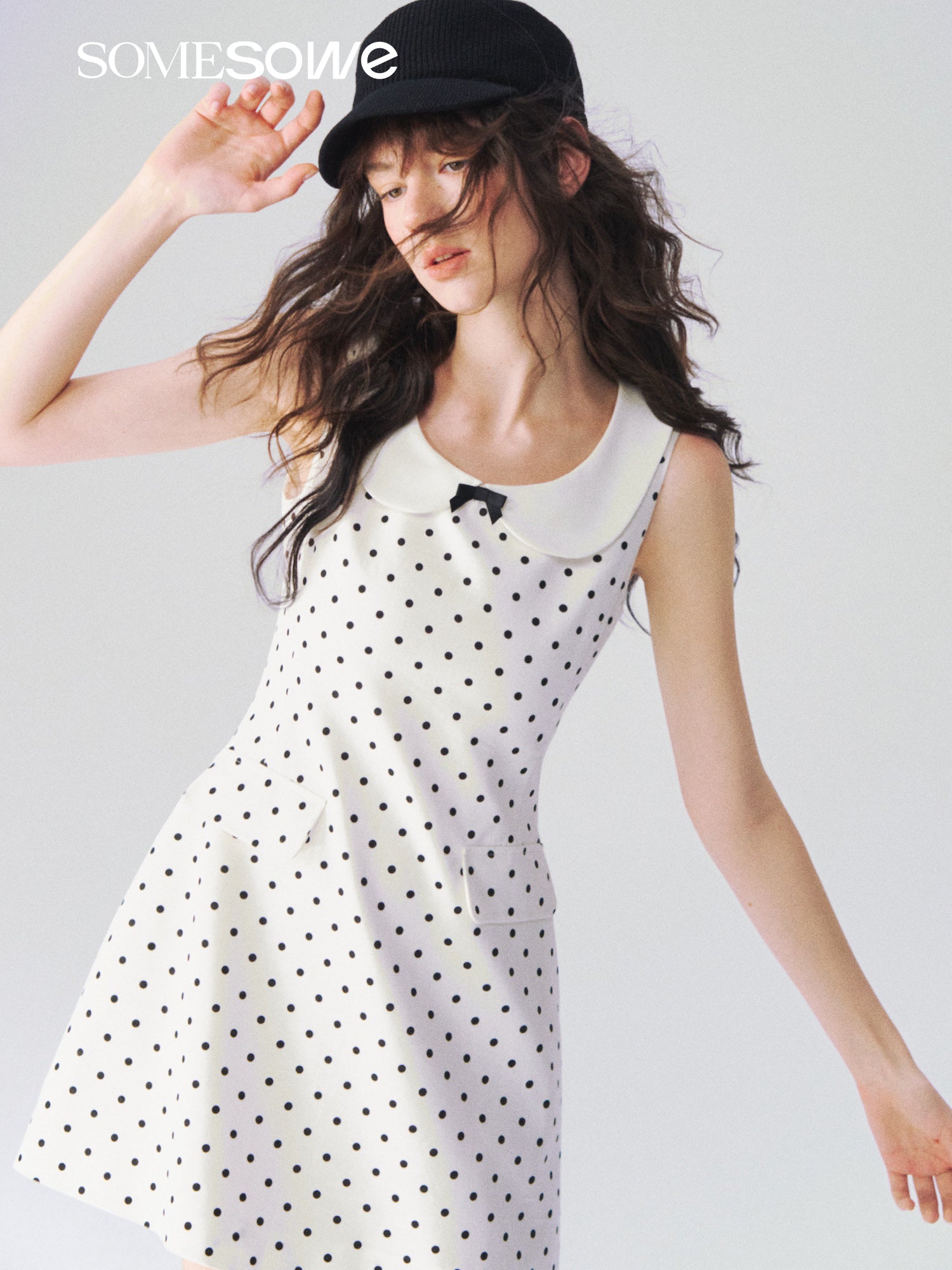 SOMESOWE S2609088 Cruella polka dot princess dress