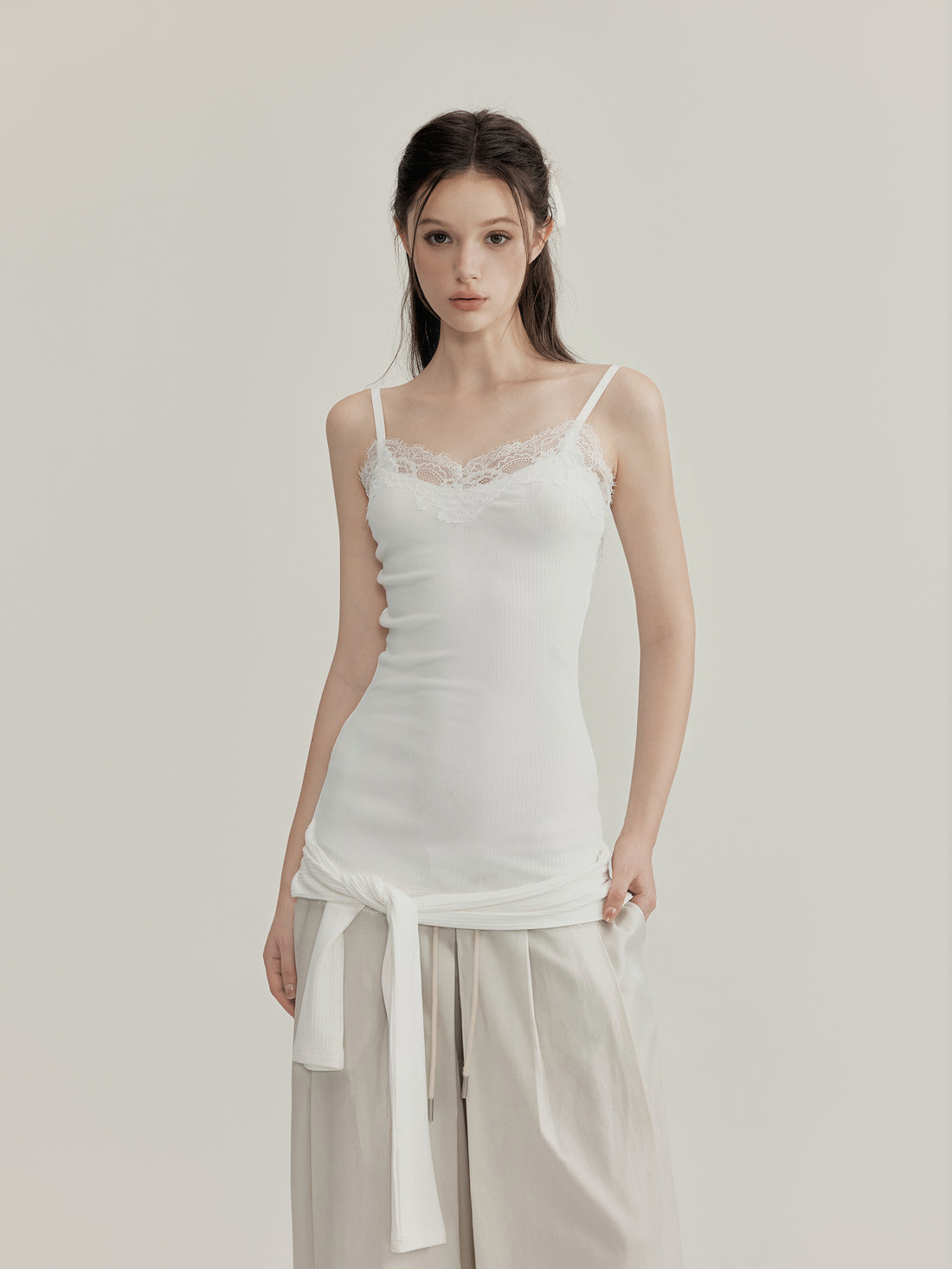 NOMEANSNO Sale N135 Two-way wear lace off- shoulder camisole