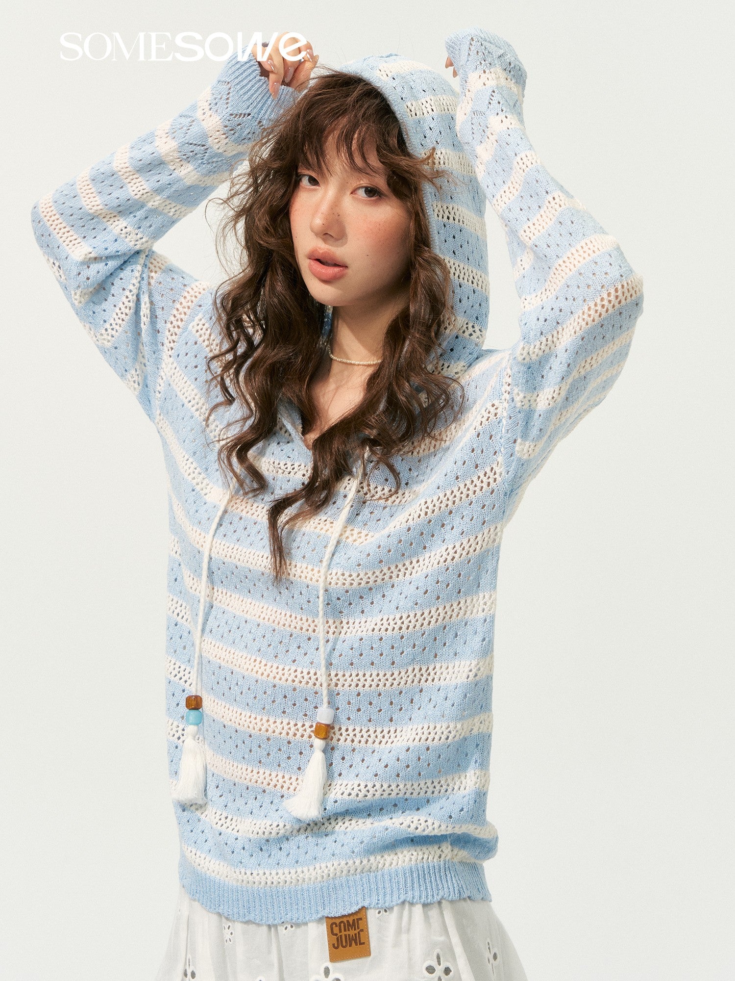 SOMESOWE S2508184 Nautical style hooded sweatshirt