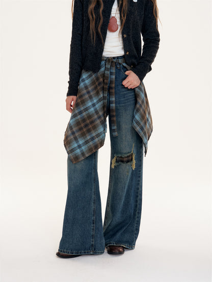 16DEWS 16D25391 High waisted loose jeans