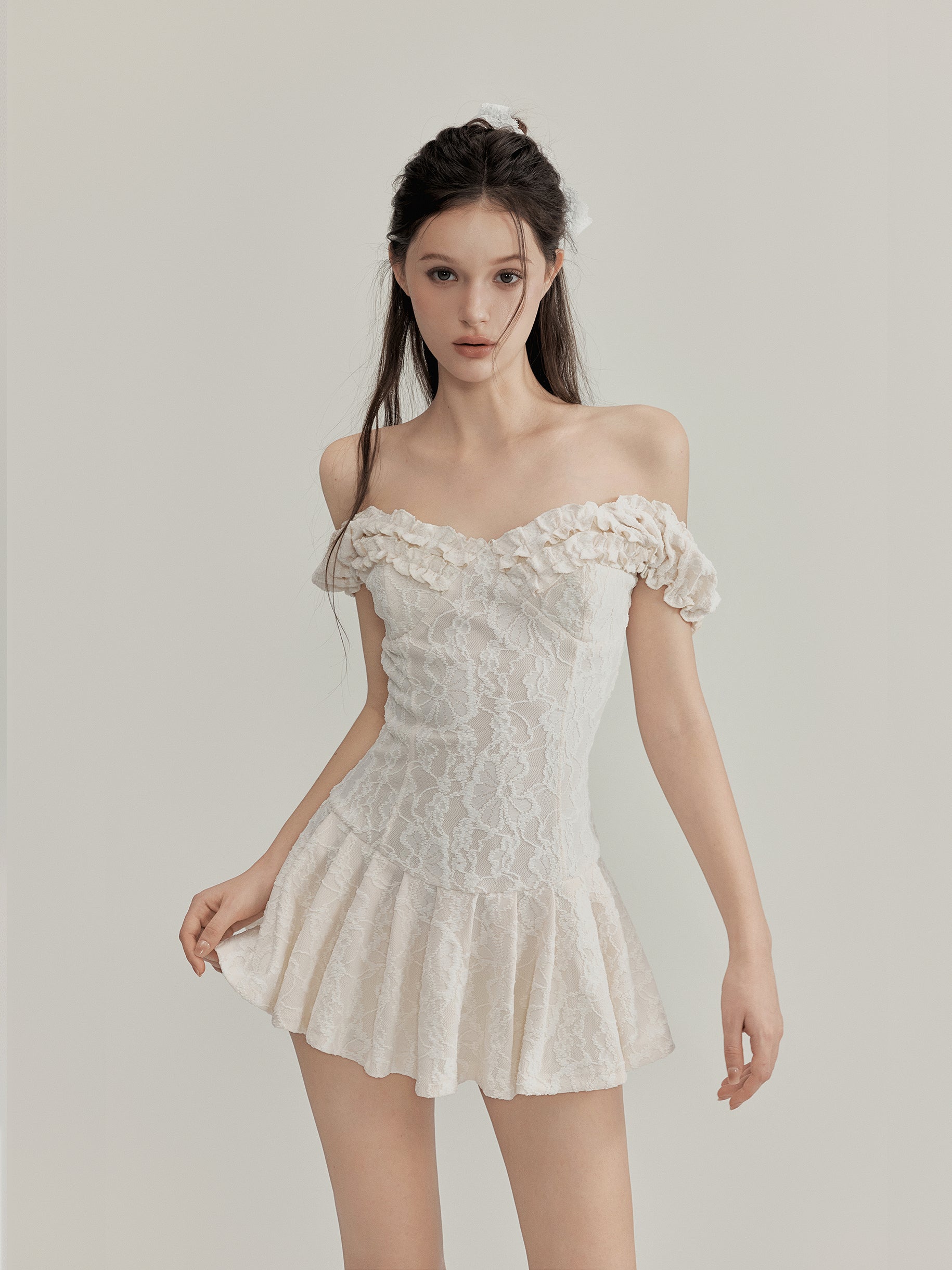 NOMEANSNO [Best Seller] N143 Lace minidress