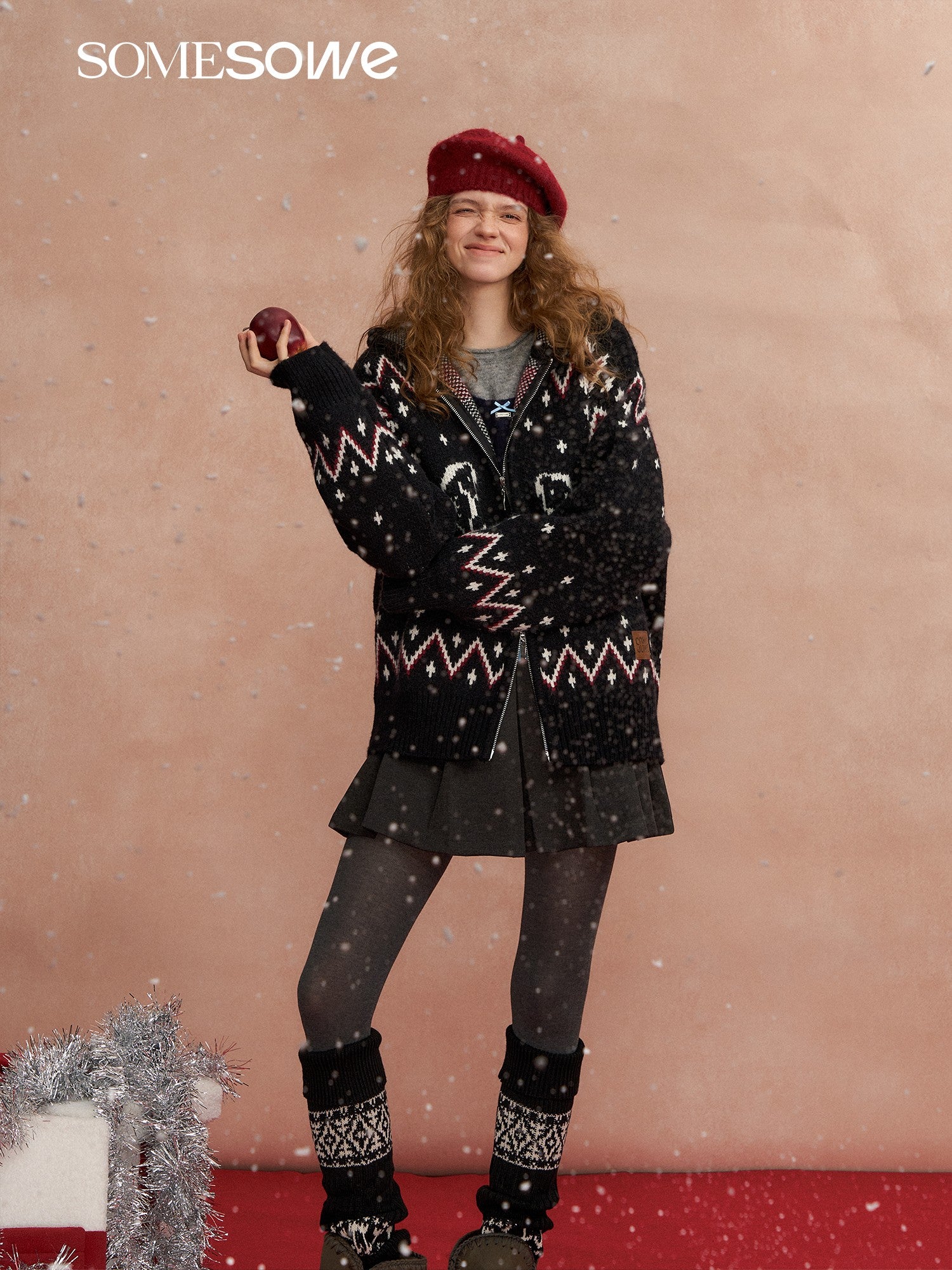 SOMESOWE S2508295 Fel Island Trojan hooded cardigan