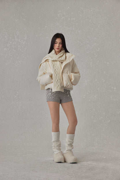 NONCESTNON N273 Twisted scarf
