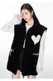 VIA PITTI SALE Black Heart Coat(detachable sleeves)