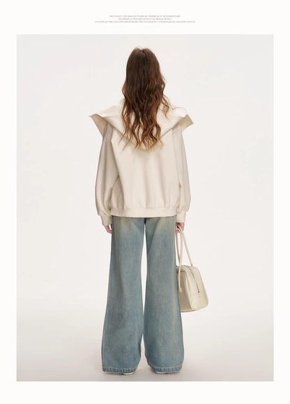 Kroche KVA8008 Embroidered loose hoodie