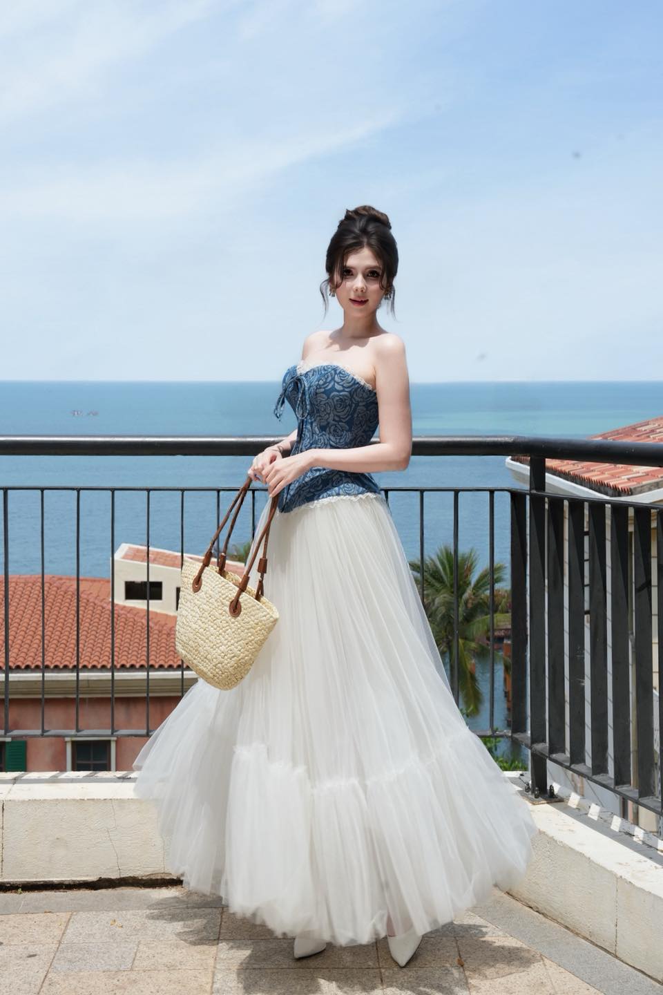 BEL ANGE Celestine Rose Croset &amp; Meli Long Skirt