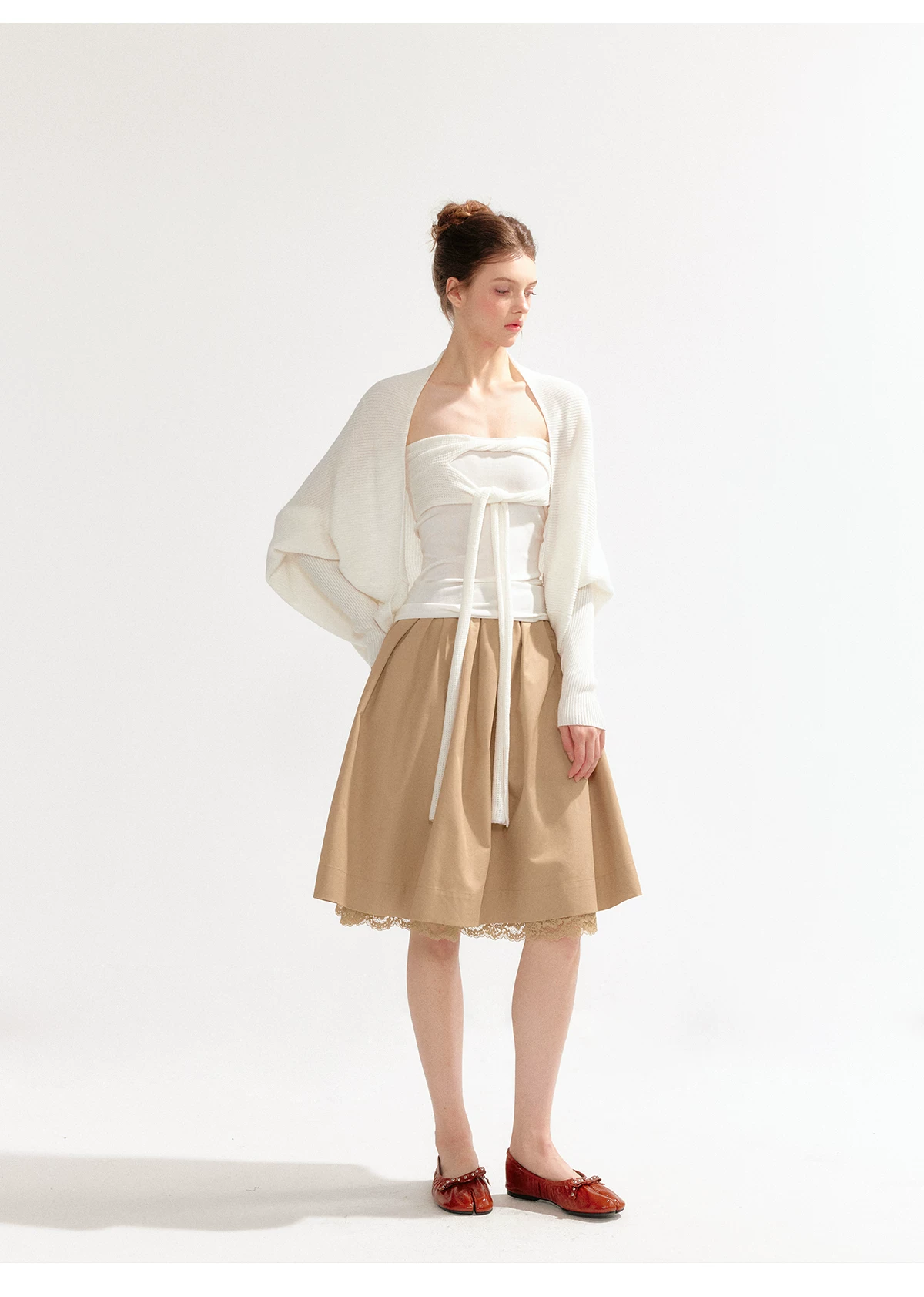 YZZI HE Knitted Batwing Sleeve Cardigan(4color)