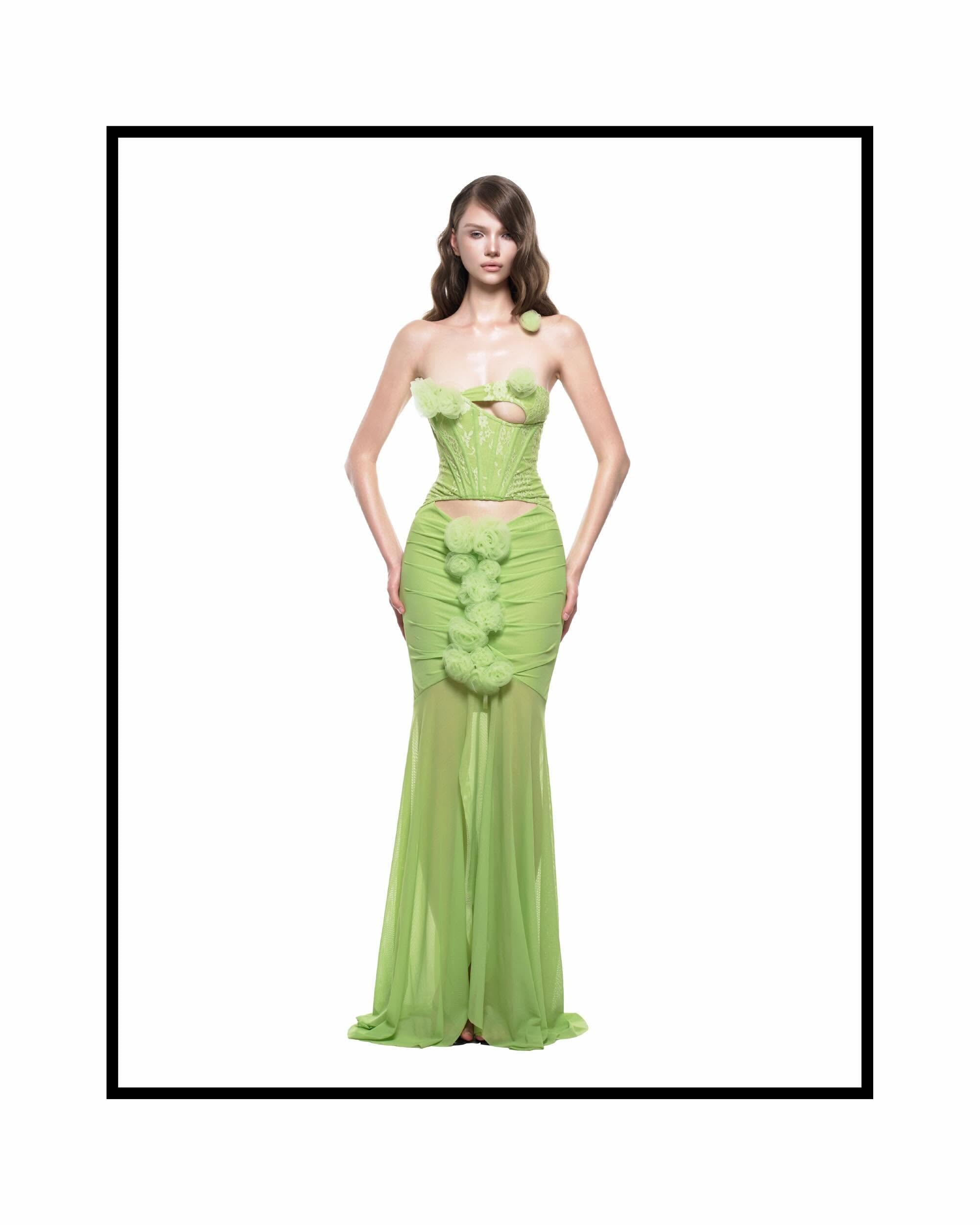 Ibiboss ALLORA DRESS - AVOCADO