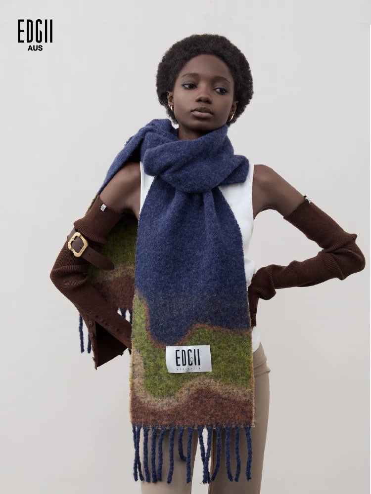 EDGII ED50AW11003-ED50AW11012 Rock patterned scarf
