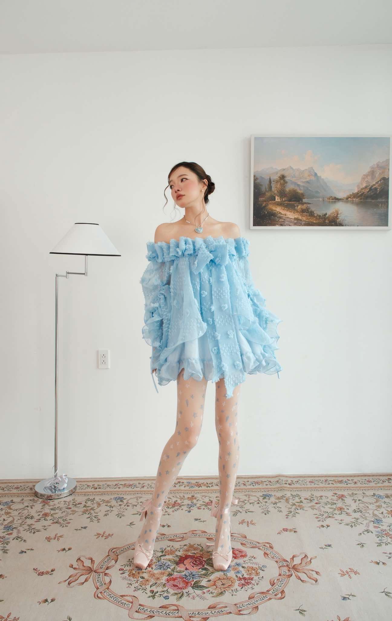 Chan.closet Nadia Dress-Blue
