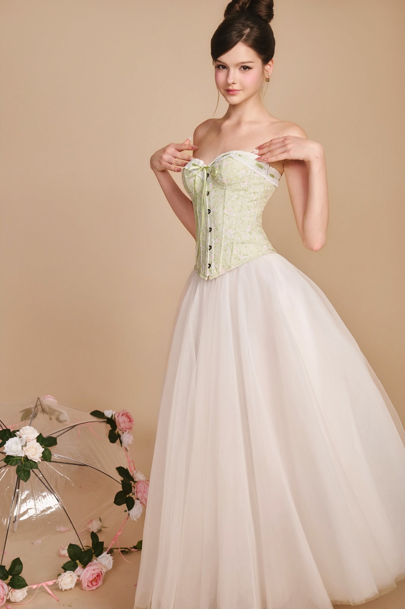 Sissy À LA ROSE SET- Avocado