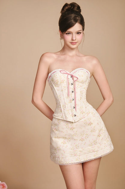 Sissy À LA ROSE CORSET SET