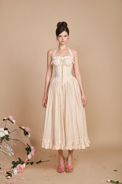Sissy SECRET GARDEN CORSET DRESS - WHITE
