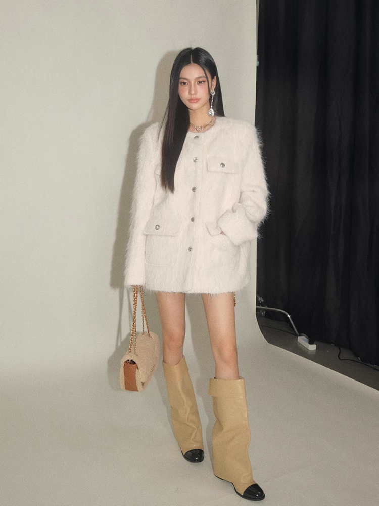 OLIVIA DUO DAWT24728 Fur Snow Coat (with scarf)