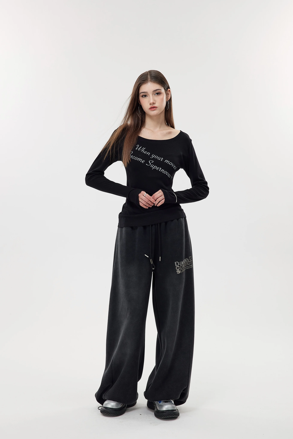 Nova Street Ice Silk One Shoulder Tee (3color)