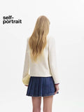 Self-Portrait CONTRAST KNIT CARDIGAN