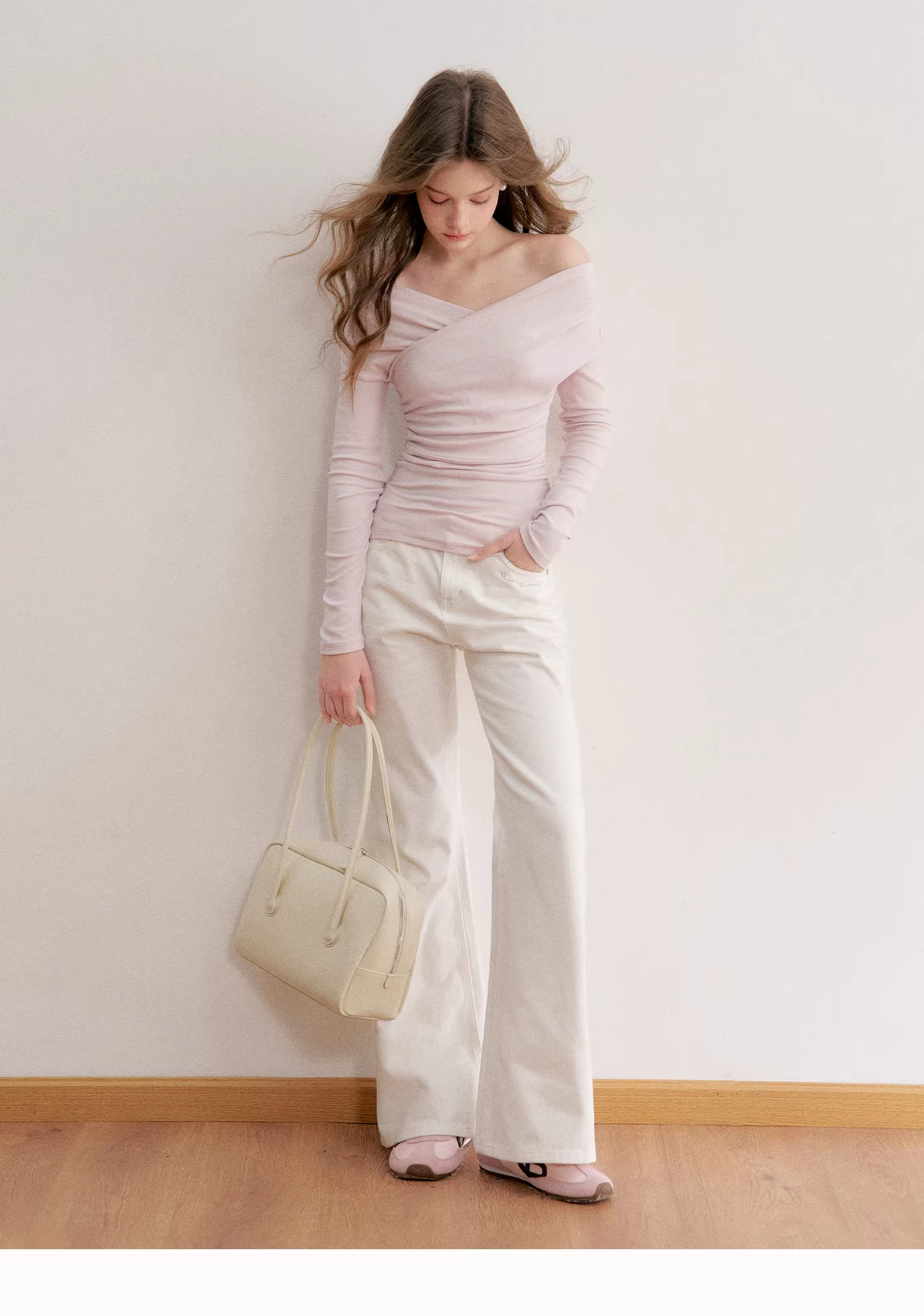 Kroche KE8047 Cross neck off shoulder top