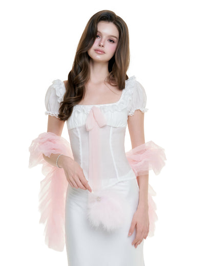 Ouah Dolly Puff Bow Set
