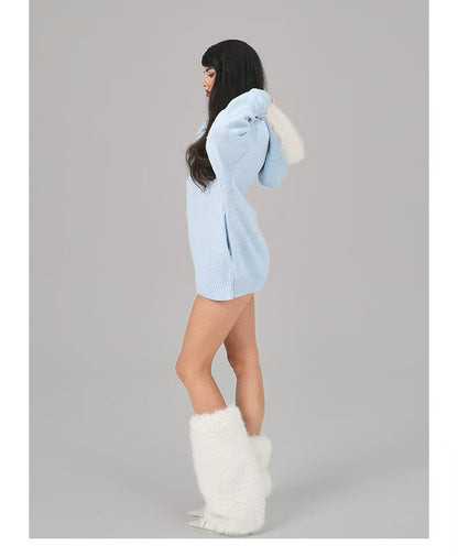 Nana Jacqueline Ava Fur Sweatshirt (3color)