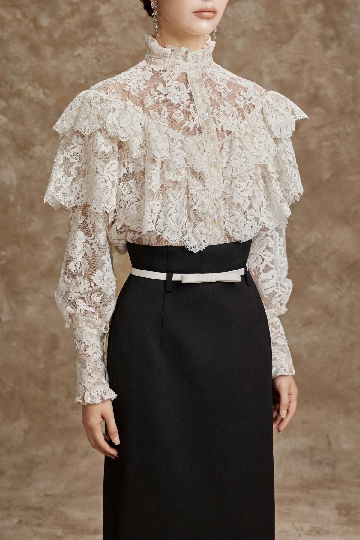 LAMORIS CHARLOTTE TOP &amp; NOIRE SKIRT