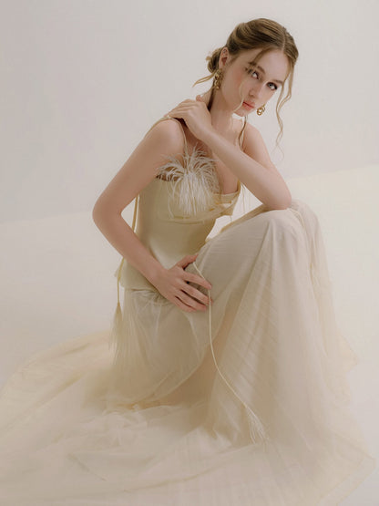XY Bymyxy Silk Top &amp; Long Skirt