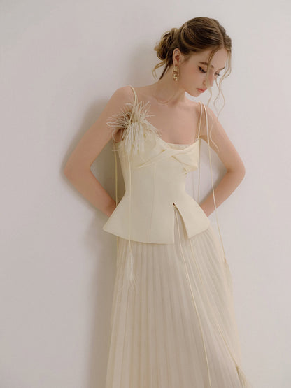 XY Bymyxy Silk Top &amp; Long Skirt