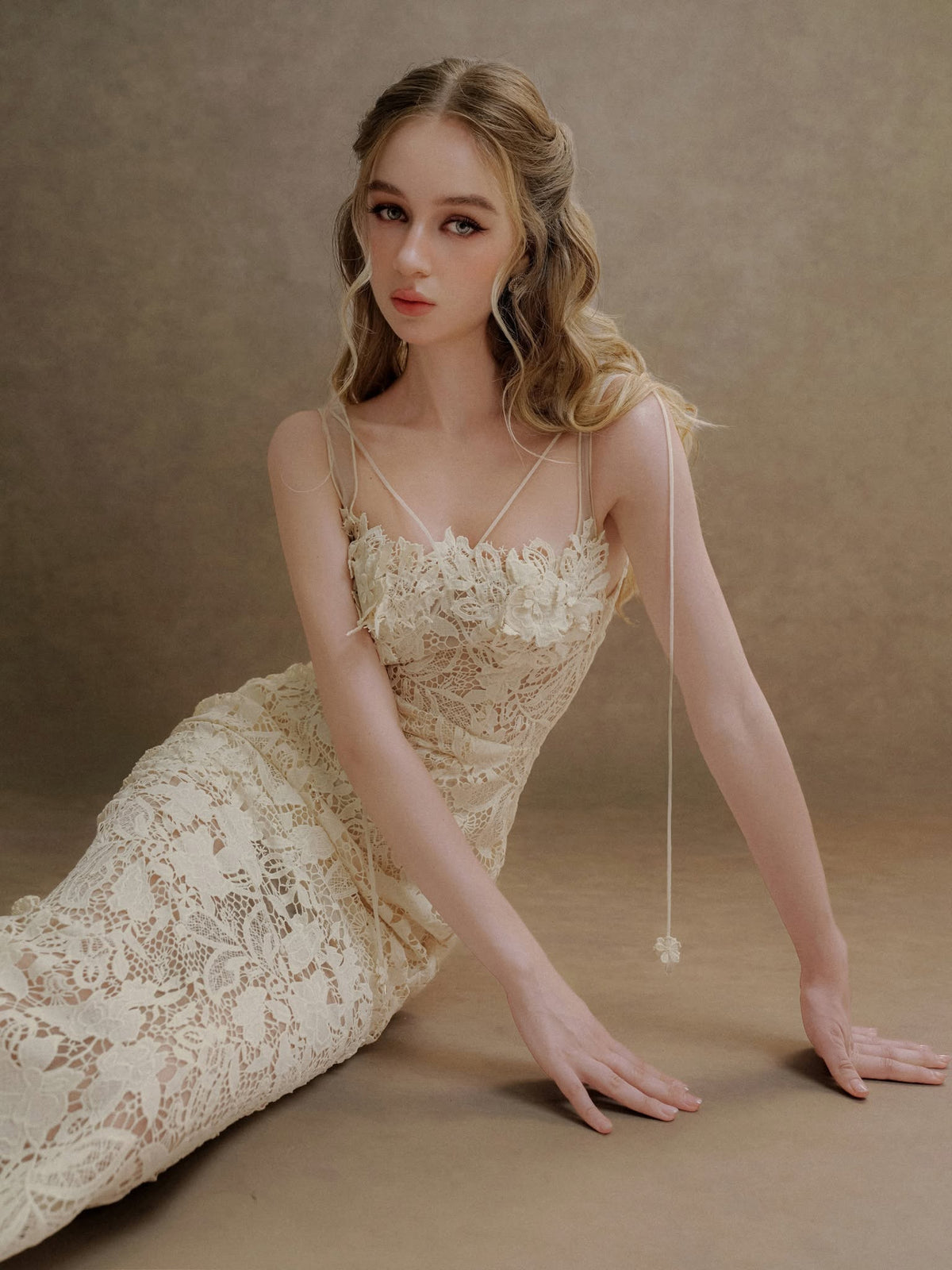 XY Bymyxy White Lace Body Dress