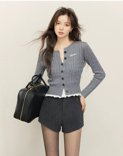 Kroche Wool knitted cardigan (2color)