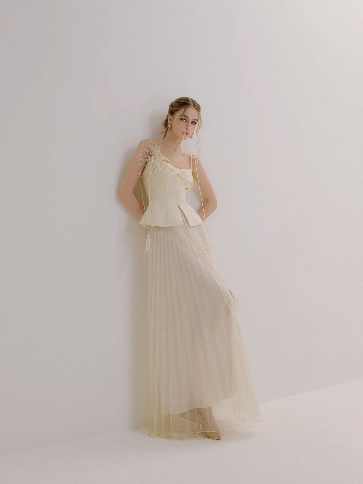 XY Bymyxy Silk Top &amp; Long Skirt