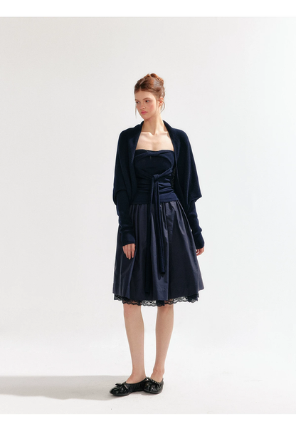 YZZI HE Knitted Batwing Sleeve Cardigan(4color)
