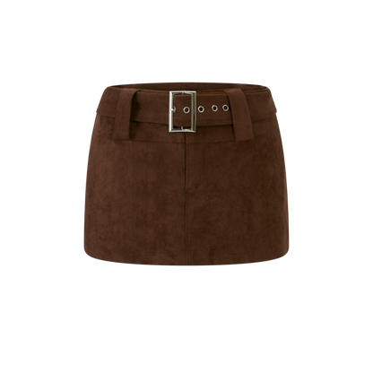 Lafreedom LAF360123 Retro pure suede short skirt